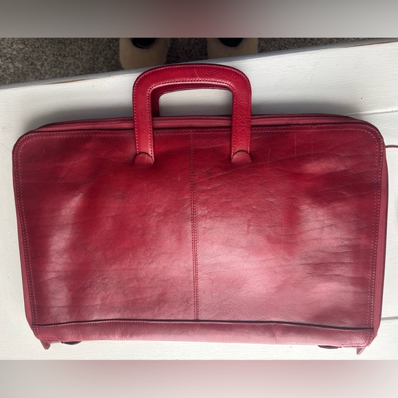 Wilsons Leather Handbags - WILSONS RED LEATHER Brief Case/Business